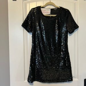 Misspap sequin t-shirt cocktail dress NWT!